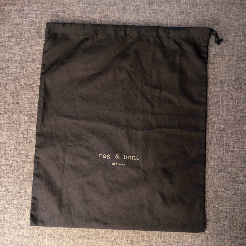 Rag & Bone New York Black Drawstring Dust Bag